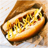 Sausage bun Mayonaise ketchup