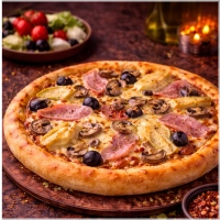 Tomato Sauce,Mozzarela,Ham