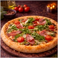 Tomato Sauce,Mozzarella,Ham,Mushrooms